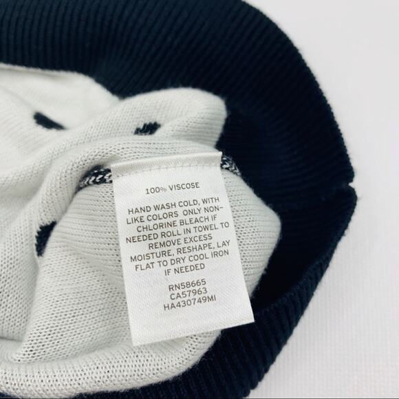 Halogen Black White Polka Dot Sweater Vest - Picture 8 of 8